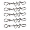 5 Pcs Bird Parrots Foot Ring Buckle Stainless Steel Foot