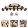 Vaguelly Wooden Backgammon Pieces, 30pcs 19mm Small Backgammon Checkers with