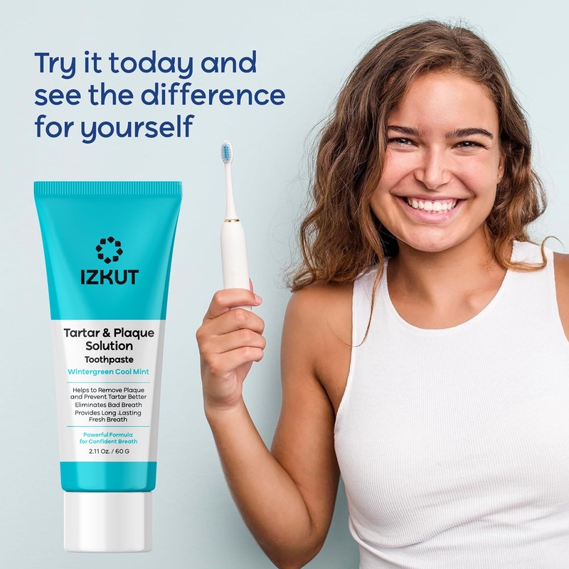 Plaque & Tartar Remover Toothpaste for Teeth: Removes Plaque &
