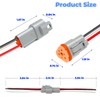 Unifizz 2 Set Deutsch DT 3 Pin Waterproof Electrical Connector