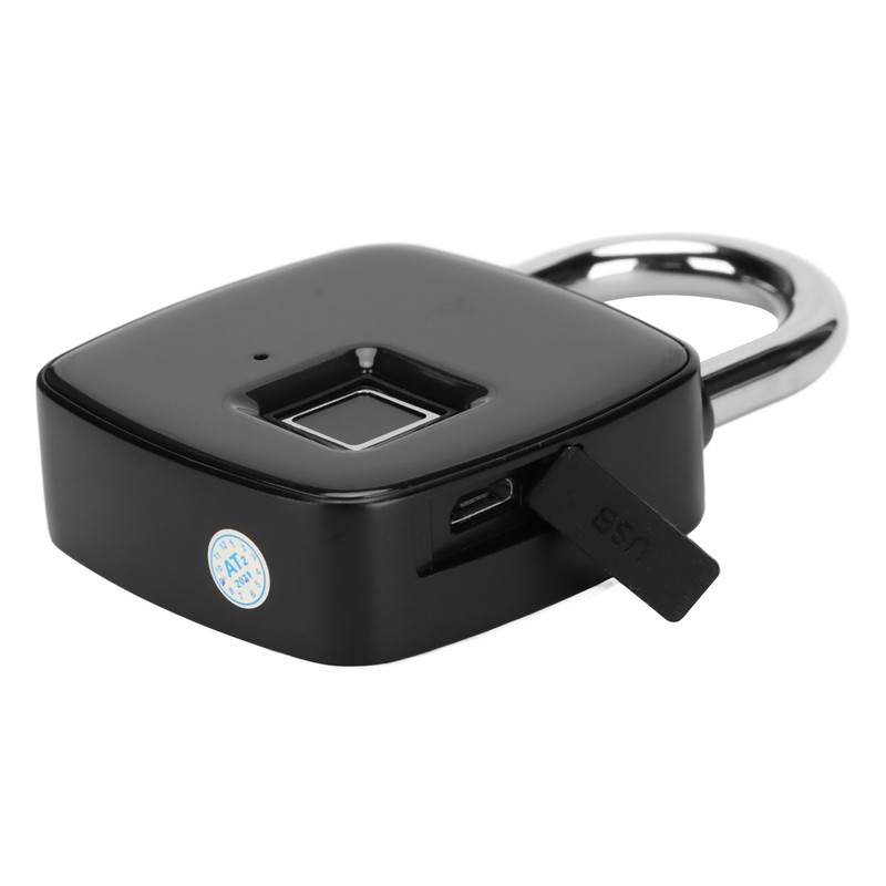 Fingerprint Padlock Biometrics Technology USB Rechargeable IP65 Waterproof Smart Padlock