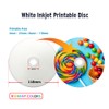 PlexDisc 95252 CD-R 700MB 52X White Inkjet Hub Printable -