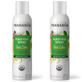 Pranarom - 2 Pack - Aromaforce Air Purifying Spray with Organic Essential Oils, Deodorizers for Home, Essential Oil Spray with Plant Essences, Fresh Citrus Scent, Certified Organic, 150ml Each