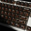 Elacgap 132 Keys Crystal Transparent Keycap Set,Custom CBSA Profile Backlit