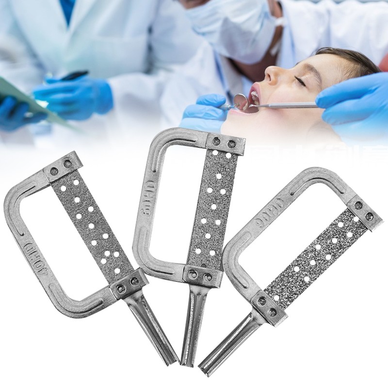 Dental Orthodontic Interproximal Grinding Enamel Reduction Handle Dental Tools