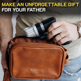 homia Bag for Smoking Gun 10.2" x 6.7" x 4.7" (L*W*H) - Food Smoke Infuser Accessory from eco-friendly PU leather