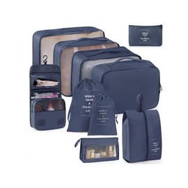 Portable Travel Storage Bag Set, Travel Essentials, Travel Organizer, Travel Cosmetic Storage Bag Set for Clothing & Shoes & Underwear, Perfect for Luggage and Suitcase Packing, Waterproof Pouch:_Grey_Please Refer To The Pictures for Dimensions