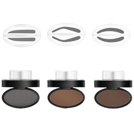 Eyebrow Powder Eyebrow Stamp Eyebrow Stamp Eyebrow Makeup Eyebrow Powder Long Lasting and Fade Resistant Natural 3D Contour Nose Shadow-02# Light Brown (Straight Eyebrow) Template Mold