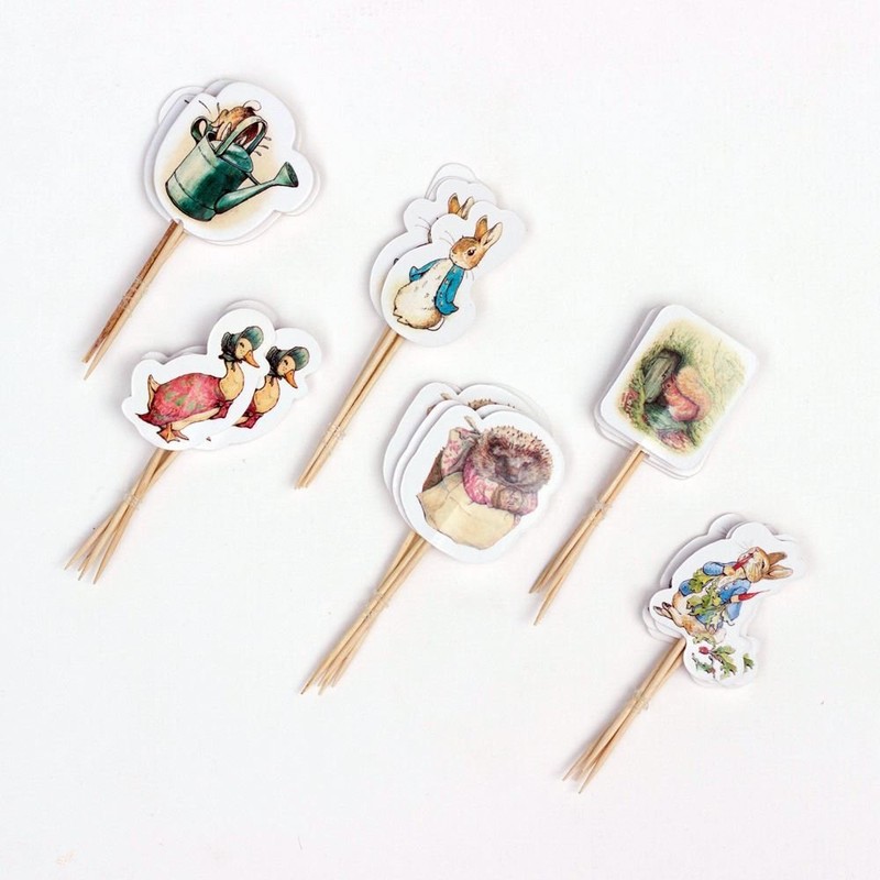 Luck and Luck Peter Rabbit Party Picks Canape Flags x