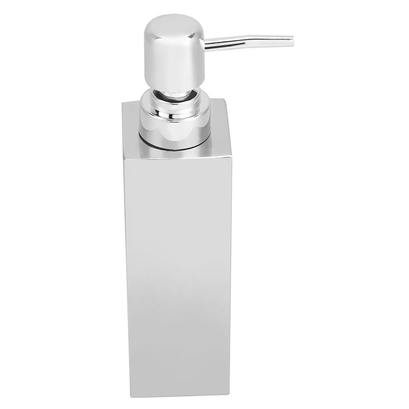Wall Mounted Stainless Steel Square Manual Hand Liquid Soap Lotion