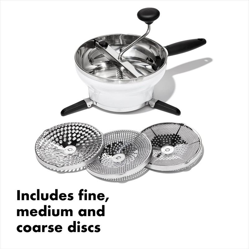 OXO Good Grips Stainless Steel Food Mill For Purees,Silver