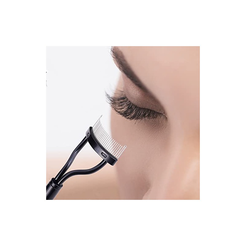 MSQ - cepillo para polvo para cejas con rizador de