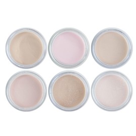 NAIL FACTORY - MAKE UP COLLECTION VOL 1 Colección 6 Tonos de Polvo Acrílico Para Uñas, 6 frascos 1/2 Oz. c/u