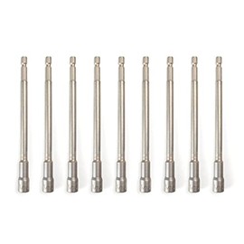 VCT 10pc 5/16" inch SAE 6" Extra Long Hex Shank Quick Magnetic Nut Setter Driver