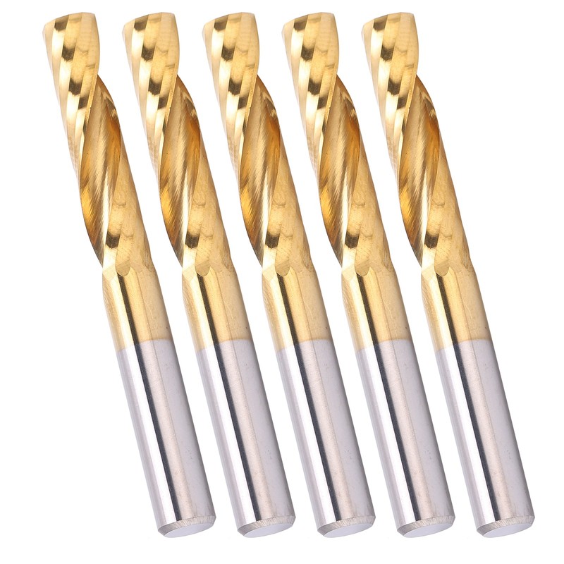 5pcs Professional CNC End Mill Metal Spiral Router Bit Milling