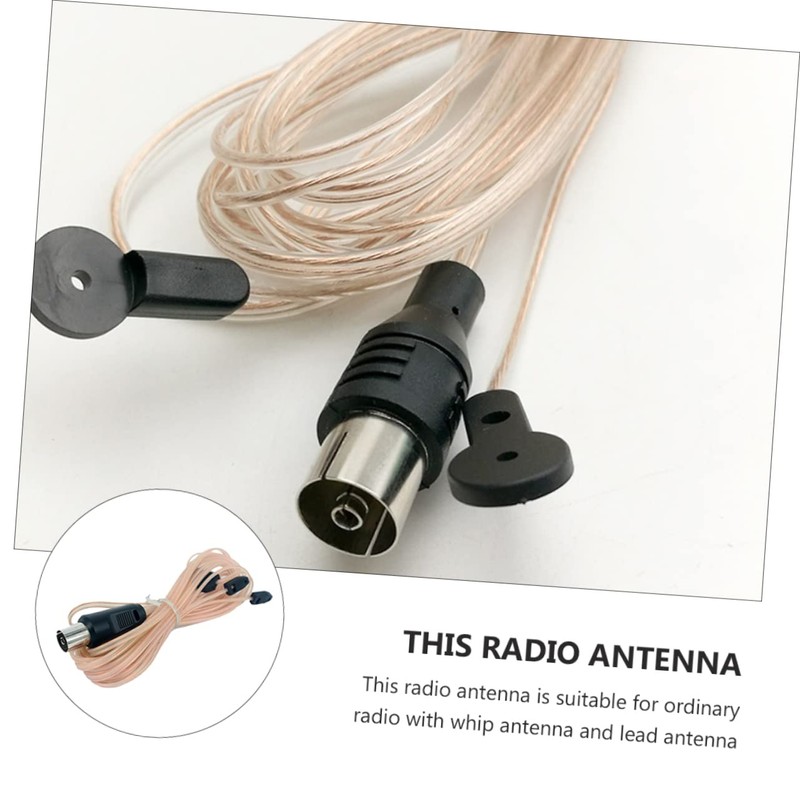 TEHAUX Fm Antenna Meters Indoor Antenna for Radio Stereo Receiver