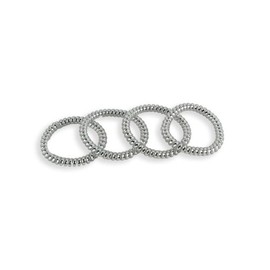 Hair Tie Spring Hair Tie Silver (WFHD4D0) / 헤어끈 스프링머리끈 은색 (WFHD4D0)