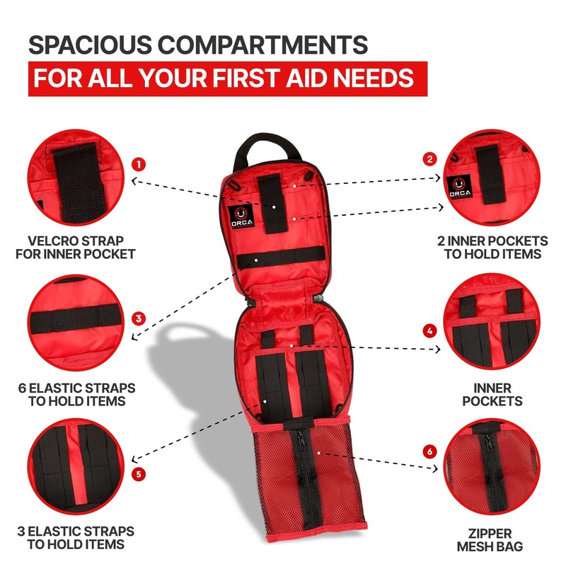 ORCA Tactical Rip-Away IFAK Trauma Kit Bag – First Aid