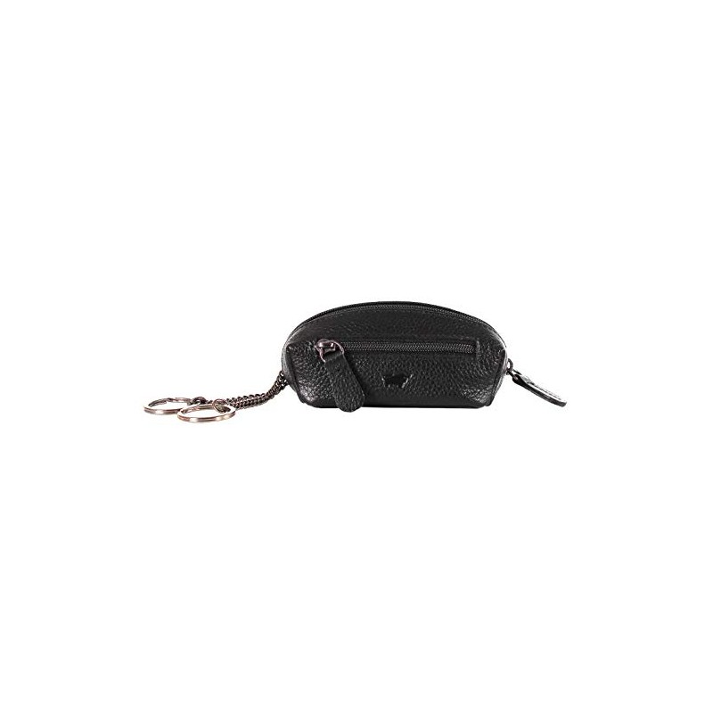 BRAUN BÜFFEL Prato Leather Key Case 9 cm, black