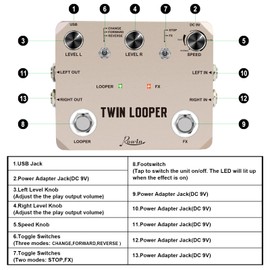 Rowin Twin Looper Box for Guitarists ...