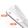 YIZHUO 2-in-1 Stainless Steel Eyebrow Scissors with Comb, Professional Eyebrow