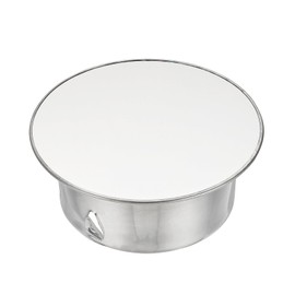 PATIKIL Chimney Hole Cap, 112mm(4.4 Inch) Adjustable Round Stainless Steel Flue Hole Cover Stove Pipe Cap Pipe Cover for Kitchen Balcony Sewer, Silver Tone