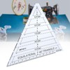 KooingTech 60 Degree Triangle Ruler for Quilting, 6.54 * 6.19in