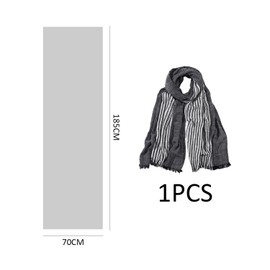 HDGSAFD 1 Vintage Scarf, Soft Scarf, Lightweight Scarf, Men's Scarf, Long Scarf, Clothing Accessories, black