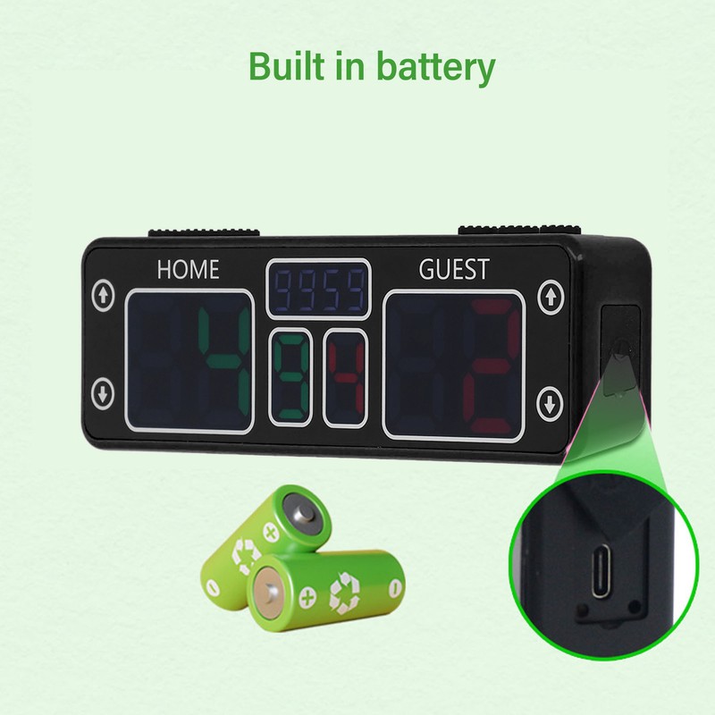 Electronic Scoreboard LED 10 Digit Touch Magnetic Rechargeable Digital Scoreboard