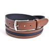 Lacoste LB71570 Men's Casual Belt with Cowhide Leather, navy