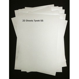 Fabrics & Textiles Bloc de 20 Feuilles de Tyvek Format A4 55 g/m²