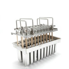Stainless Steel Popsicle Molds 20PCS Commercial Popsicle Molds Stainless Steel Popsicle Moulds Home-made Reusable DIY Ice Pop Molds Fast Freezing Ice Lolly Popsicle Maker Molds with Sticks and Brush