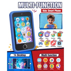 Kids Smart Phone, Spider Toys Phone for Boys 3 4 5 6 7 8 Years Old, Dual Camera, 3.5'' Touchscreen Kid Phones, Educational Toy for Toddler Kids Christmas Birthday Gifts, ABC Learning, Habit Tracker