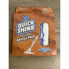 Quick Shine New Quick Shine Spray Mop Refill Reusable Microfiber Pad 15” X 5.5”