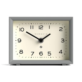 NEWGATE® Henry Desk Clock | Contemporary Rectangular Design | Posh Gray | Easy to Read nunbers | Modern Style for Desk, Table top, Shelf or Bedside