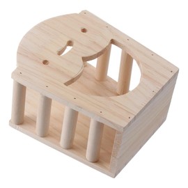 GetCoupon Pet Wooden Grass Frame, Rabbit Food Bowl and Box, Built-in Adjustable Grass Frame, Rabbit Hay Feeder, Hanging Hay Dispenser