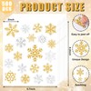 JarThenaAMCS 500Pcs Winter Paper Sticker Glitter Snowflake Envelope Seal Sticker