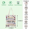 FOTAP Hamilton Quotes Gift Rise Up Tote Bag Hamilton Musical