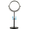 HIHIA Height Adjustable Makeup Mirror 8 Inch Double-Sided 7X Magnification,