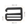 sourcing map 4Pcs 38mm/1.5" Metal G-Hook Webbing Buckles Adjustable Flat
