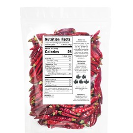 Natruen Whole Dry Szechuan Chinese Red Chili Pods 4 Oz (Medium Hot), Spicy Sichuan Dried Red Hot Chilies for Chili Oil, Paste, and Sauce