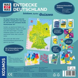 Kosmos 685249 was IST was Entdecke Deutschland, Schätze, Spielen, Quizzen, Geographiespiel für 2-4 Personen ab 8 Jahren, Deutschland Reisespiel