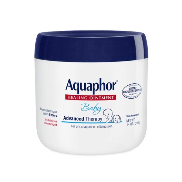 Aquaphor Baby Advanced Therapy Healing Ointment Skin Protectant, 14 Ounce, 2 Pack