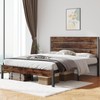 Fluest Queen Bed Frame with Headboard and Footboard, with Under