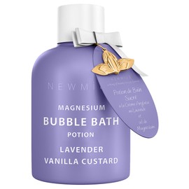 Magnesium Bubble Bath Lavender Vanilla - Luxury Long Lasting Bubble Foaming Bath For Sore Muscles - Epsom Salt Moisturizing Relaxing Stress Relief - Spa Self Care Spa Gift for Women Birthday Christmas