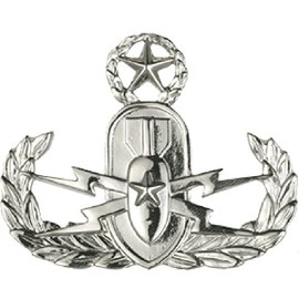 Uniform Accessories Unlimited Inc Air Force Explosive Ordnance Disposal (EOD) Dress Brite Badges (Full Size, Master)