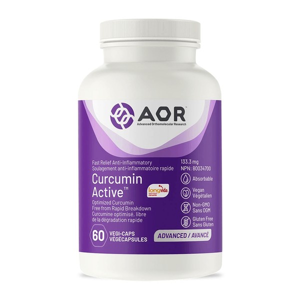 AOR Curcumin Active Fast Relief 60 Veg-Caps