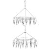 20 Clip Socks Rack Underwear Drying Hanger Stainless Steel Clothes