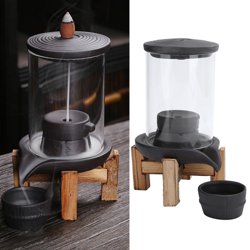 Incense Burner Smoke Backflow Incense Holder Living Room Decor Feng