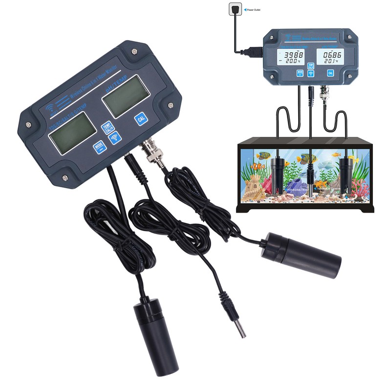 Water Quality Tester 6 in 1 WiFi Online PH TDS